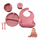 Kit Alimentación Bebe Vajilla Silicona
